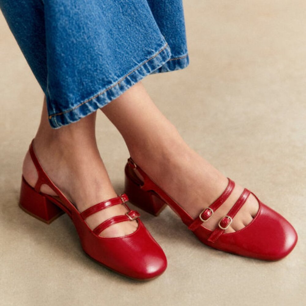 Patent Red Paula Babies - New with Box